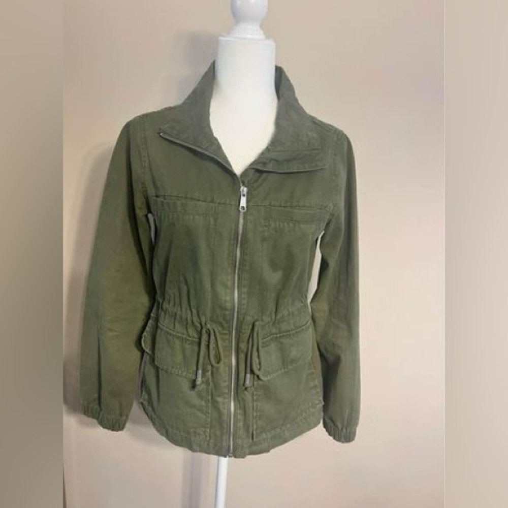 Olive Green Jacket with pockets
